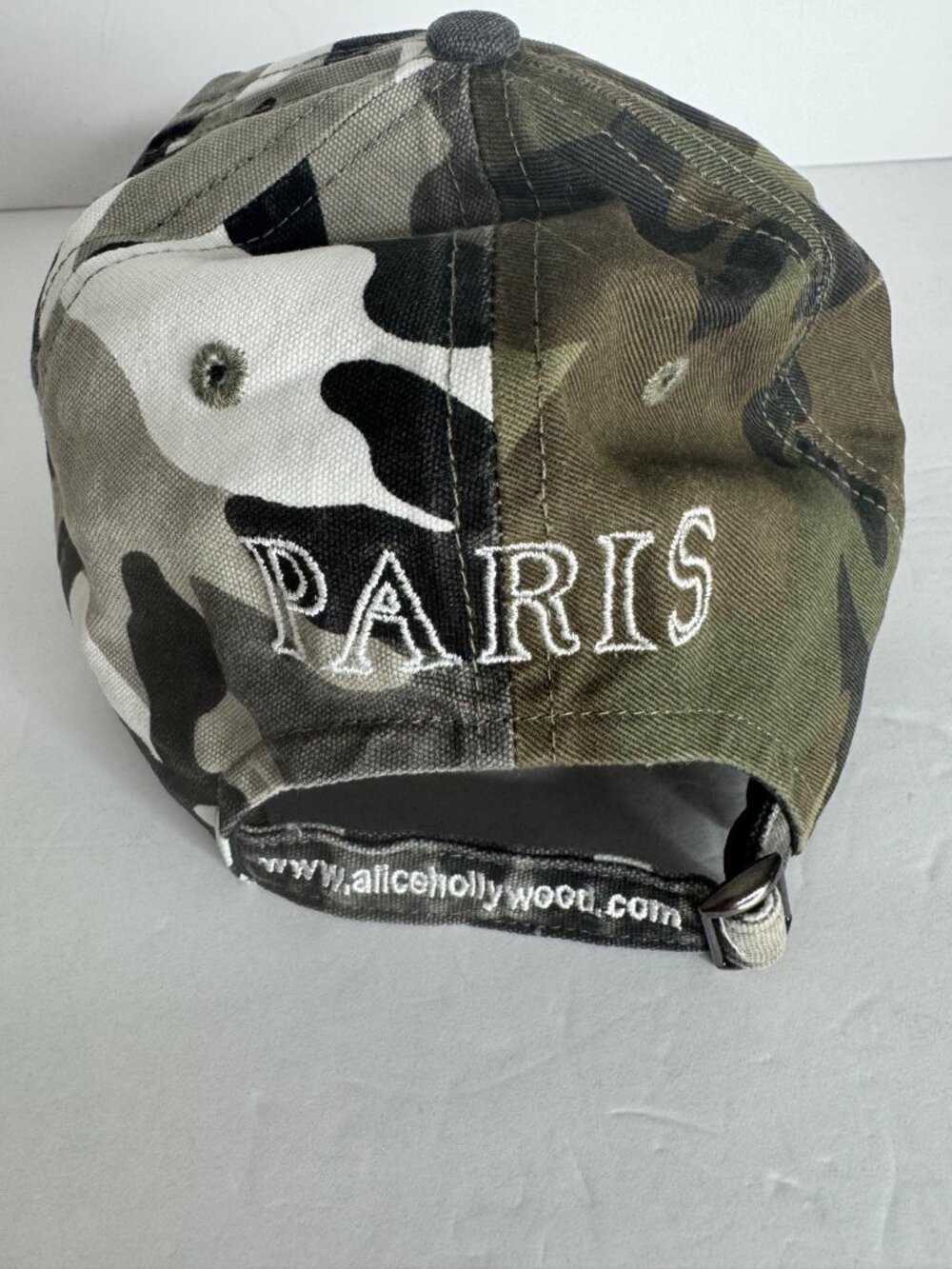 New Alice Hollywood Green Split-Camo Atelier Trucker Cap - Picture 4 of 8